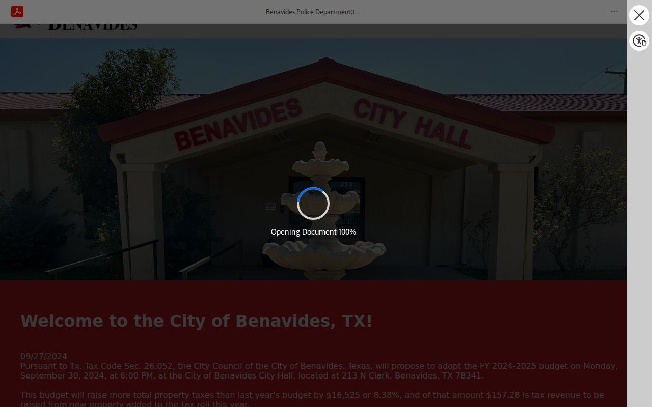 Duval County Benavides arrest-record dispatch information sheet