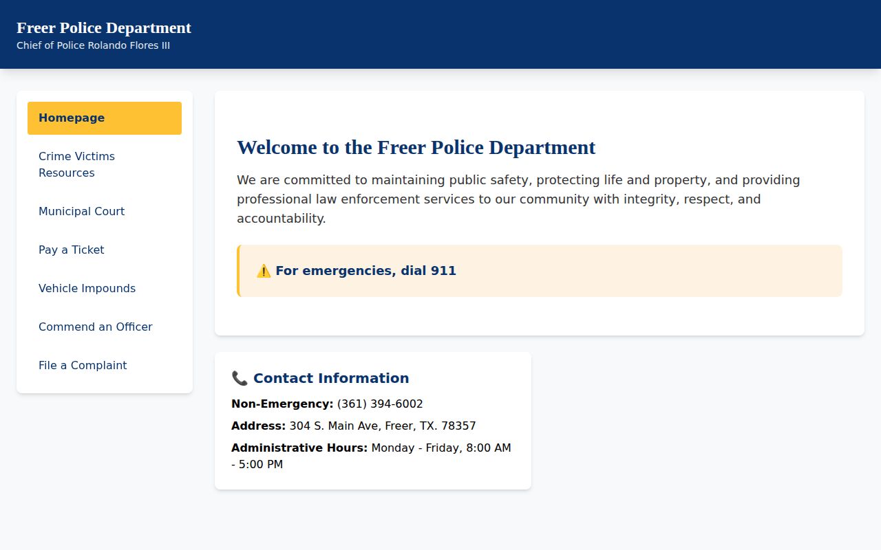 Duval County Freer arrest-record request form